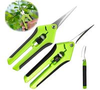 Forbici Potatura mini 2 Pezzi, Forbice Potatura Cesoie Giardinaggio Affilate,Forbici Da Potatura Acciaio Inossidabile Cesoia Da Potatura per Rami Di Piante Bonsai Fiori Raccolta Di Frutta Verdura