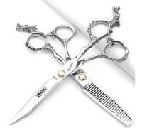 Forbici professionale ad alta durezza 440c forbici professionali forbici da 6 pollici 17.5cm salone parrucchiere forbici taglio speciale (scissors set)