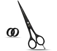 Forbici professionali da parrucchiere nere da 15,2 cm, forbici affilate in acciaio inox per taglio quotidiano dei capelli, parrucchieri e toelettatura a casa