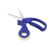 Forbici resistenti antiruggine e nastro trasparente per artigianato, ufficio, lavoro, casa, meccanismo sicuro a prova di bambino, forbici portatili leggere con nastro