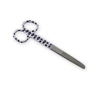 FORBICI RETTE PUNTE ALTERNE - fantasia orme - 14 cm