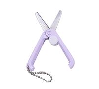 Forbici telescopiche pieghevoli in acciaio inox con portachiavi per scrapbooking pieghevoli portatili piccole telescopiche con portachiavi