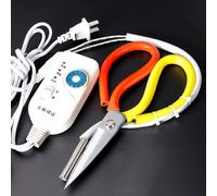 Forbici termiche elettriche Forbici con regolazione della temperatura per cerniere a nastro Corde in nylon Etichette Forbici da rifinitura Forbici da sarto