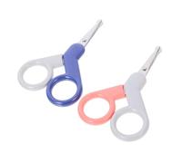 Forbici Unghie Ragazzo Ragazza 2 Pezzi in Acciaio Inox, Taglio Sicuro | Testa Arrotondata, Impugnatura Ergonomica Abs, Leggere e Portatili, per Dita e Piedi