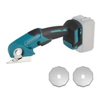 Forbici universali a batteria, compatibili con Makita 21 V, forbici elettriche senza fili con 2 lame e chiusura di sicurezza, profondità di taglio 6 mm, tagliano cartone, moquette, pelle, plastica