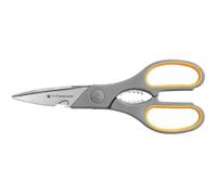 Forbici Westcott Softgrip Titanium Super Multi simmetriche giallo/grigio lama 21