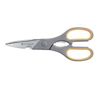 Forbici Westcott Softgrip Titanium Super Multi simmetriche giallo/grigio lama 21