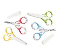 NUK 10256257 Forbicine Neonato, Colore Bianco E Verde, Punte Arrotondate