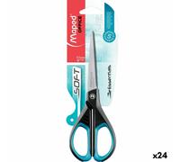Forbicine Maped Essentials Soft E4682 Nero Azzurro Acciaio inossidabile 17 cm