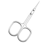 Forbicine per Cuticole Professionale in Acciaio Inossidabile, Lame con Gancio e Manici, Forbici per Cuticole Punta Curva Sottile, per Unghie e Piedi