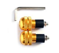 Forbikes 12-0065 Cp.Stabilizzatori Manubrio Zigrinati Alluminio, Oro, 13 mm