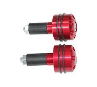Forbikes 12-0183 Cp.Stabilizzatori Manubrio Traforato Alluminio con O-Rings, Rosso, 13 mm