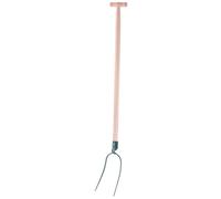 Forca da fieno KADAX in acciaio con manico in legno, forca da giardino