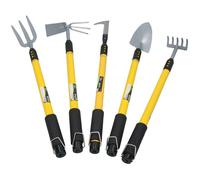 Forca da giardino + diserbante + pala + zappa + rastrello con maniglie telesc...