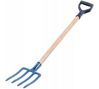 Forca da giardino KADAX in acciaio con manico in legno, 4 denti