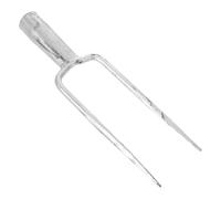 Forca da Giardino Professionale a Due Denti in Acciaio Argento