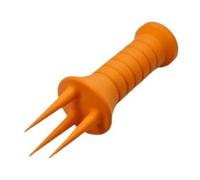 Forca da scavo da giardinaggio, 2 pezzi, strumento ergonomico per diserbo manuale, aeratore per suolo, strumenti da giardinaggio, stampa 3D, supporto per la crescita delle piante (arancione)
