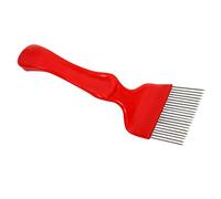 Forca di scoperchiamento dei denti dell'acciaio inossidabile con il rosso di plastica della maniglia 21Pins