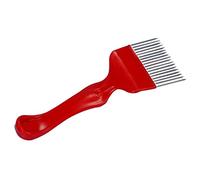 Forca di scoperchiamento dei denti dell'acciaio inossidabile con il rosso di plastica della maniglia 18Pins