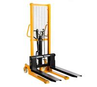 forca per pallet Impilatore idraulico manuale da 1500 kg con larghezza regolabile delle forche 115 cm for magazzino