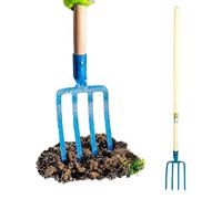 Forca Per Vangare 4 Denti Con Manico In Mogano 150cm