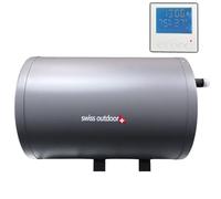 FORÇA Swiss Outdoor S.O. Camper Boiler per acqua calda 6 litri 12V 200W con display LCD, elemento di controllo, boiler per roulotte e camper, fornitura idrica, scaldabagno, boiler per acqua calda