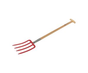 Forca vanga LUX-TOOLS con 4 denti e manico 85 cm Rosso