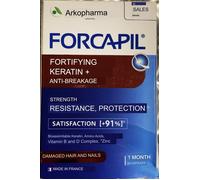 Forcapil Fortifying Keratin + 60 capsule per capelli e unghie rallenta la...