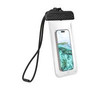 Force Case Custodia impermeabile rinforzata IPX8 per smartphone con laccetto da collo, Trasparente