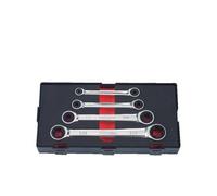 FORCE K50411 Serie di chiavi a cricco doppie poligonali