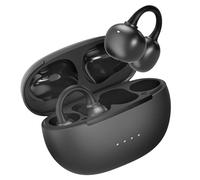 FORCE PLAY, Auricolari True Wireless Open-Ear AirClip con ENC, Nero