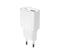 Force Power, Caricatore di rete Power Delivery GaN USB-A/USB-C 30W, Bianco