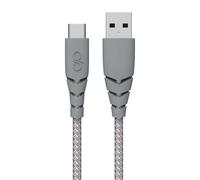 Force Power, Cavo USB A/USB C ultra rinforzato 1,2 m 3 A, Grigio