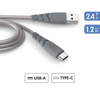 FORCE POWER FPCBLAC1.2MRG - Cavo Ultra Rinforzato A/C 3A 1.2m Riciclato Grigio
