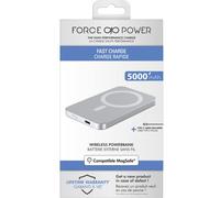 FORCE POWER MagSafe - Batteria di emergenza a induzione, 5000 mAh, colore: Bianco