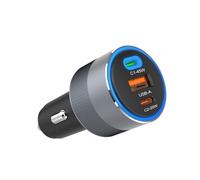 FORCELL CARICABATTERIE F-ENERGY AUTO FAST CHARGING 65W 1X USB-A 2 XUSB-C 7975B5A