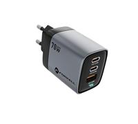FORCELL CARICABATTERIE FAST TRIPLO CHARGING GAN VT-37 70W 2X USB-C + USB 793150A