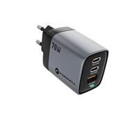 FORCELL CARICABATTERIE FAST TRIPLO CHARGING GAN VT-37 70W 2X USB-C + USB 7931B1A