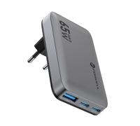 FORCELL CARICABATTERIE GAN3 ORIGINALE VT-47 1X USB + 2X USB-C 65W GREY 794ED6A