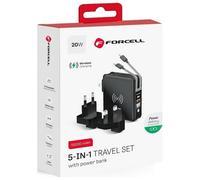 Forcell Caricabatterie Power Bank 10000mah Qi Per Lenovo Tab Extreme Meizu 21