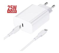 Forcell Caricabatterie Qc 4.0 Cavo Type-c 25w Per Oneplus Pad Lite Oppo A6x 4g 5