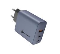 Forcell Caricabatterie Triplo Gan Vt-42b 65w Per Blackview Hero 10 Shark 9