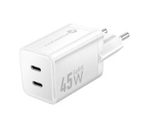 Forcell, Caricatore da parete doppio 45W USB-C PD / QC 4.0 Ulta-Compatto GaN III