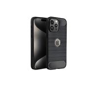 FORCELL Forcell Carbon Capa/Bolsa per Apple Apple iPhone 15 Pro Max, Black