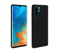 Custodia in silicone nera Soft Touch Forcell per Huawei P30 Pro