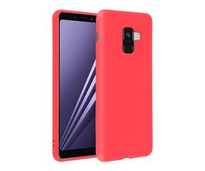 FORCELL SOFTSKIN COVER per Samsung Galaxy A8 2018, Rosso