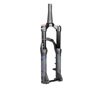 Forcella ad Aria con Sospensione per Bici, Tubo Conico da 1-1/2", Forcella Anteriore per Mountain Bike, ASSE da 15 mm × 100 mm, Blocco della Corona, Forcella MTB, Regolazione del r