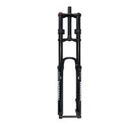 Forcella ad Aria per Bici 27,5 29 Pollici 1-1/8" Sospensione da Montagna Dritta Escursione 180 mm Doppia Corona in Discesa Regolazione smorzamento Perno Passante 15 * 100 mm Freno a Disco Manuale (ne