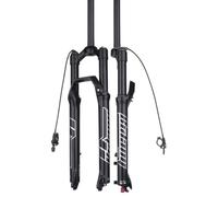 Forcella ad Aria per Mountain Bike, 27,5/29 Pollici, Forcella Anteriore, Tubo Dritto, Escursione 28,6 mm, sgancio rapido 100 mm, Regolazione del Ritorno 9x100 mm, Freno a Disco (Colore: Blocco remoto