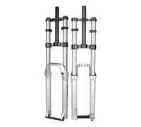 Forcella ad Aria per Mountain Bike da 26/27,5/29", Escursione 160/180/200 mm, Attacco Anteriore Dritto da 1-1/8", Ammortizzatore a Doppia Corona, Regolazione dello smorzamento, Attacco rapido 9 x 100